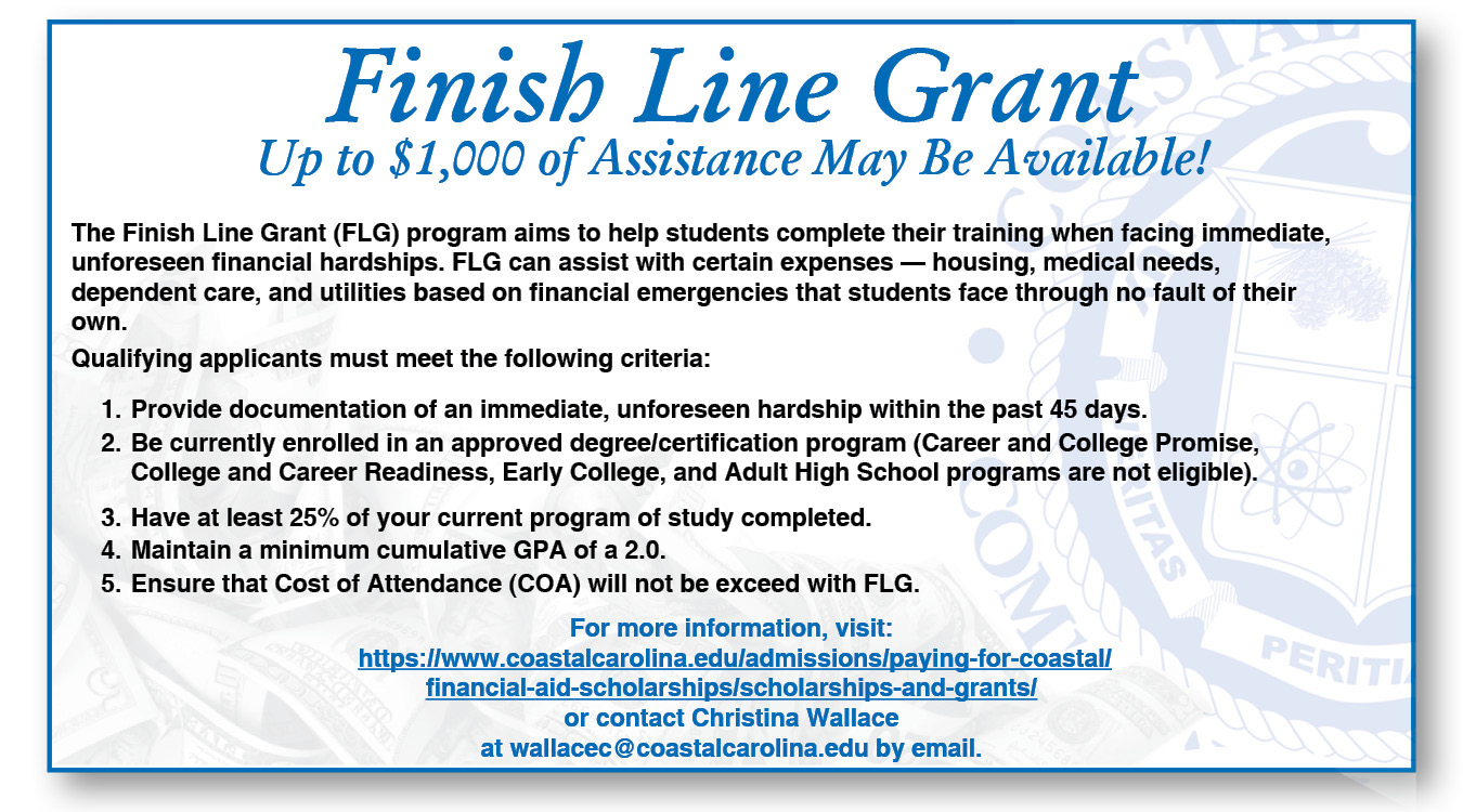 Finish Line Grant - Coastal Carolina Community College