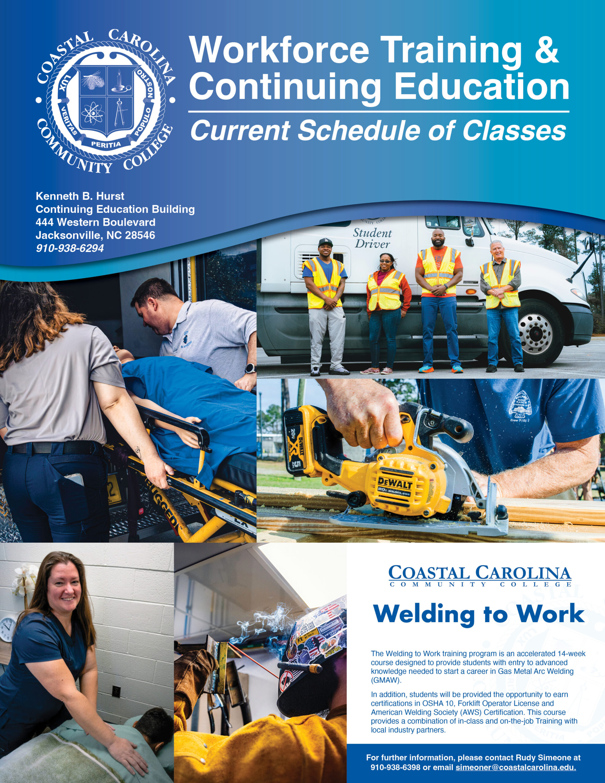 Workforce Training & Continuing Education Current Schedule of Classes